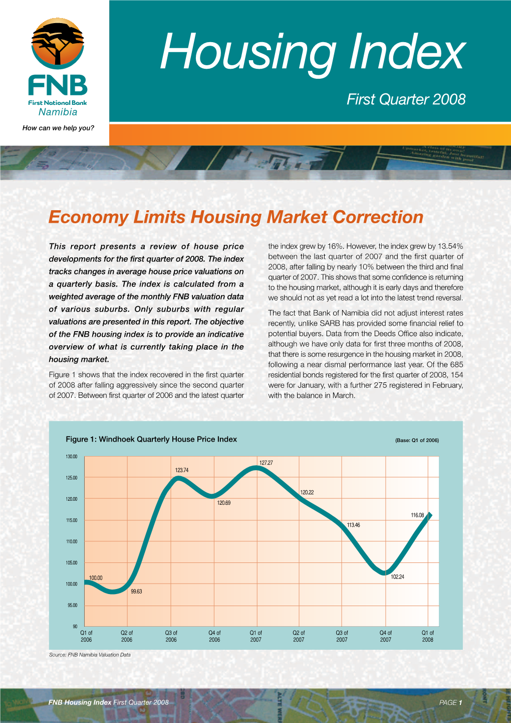 Housing Index First Quarter 2008