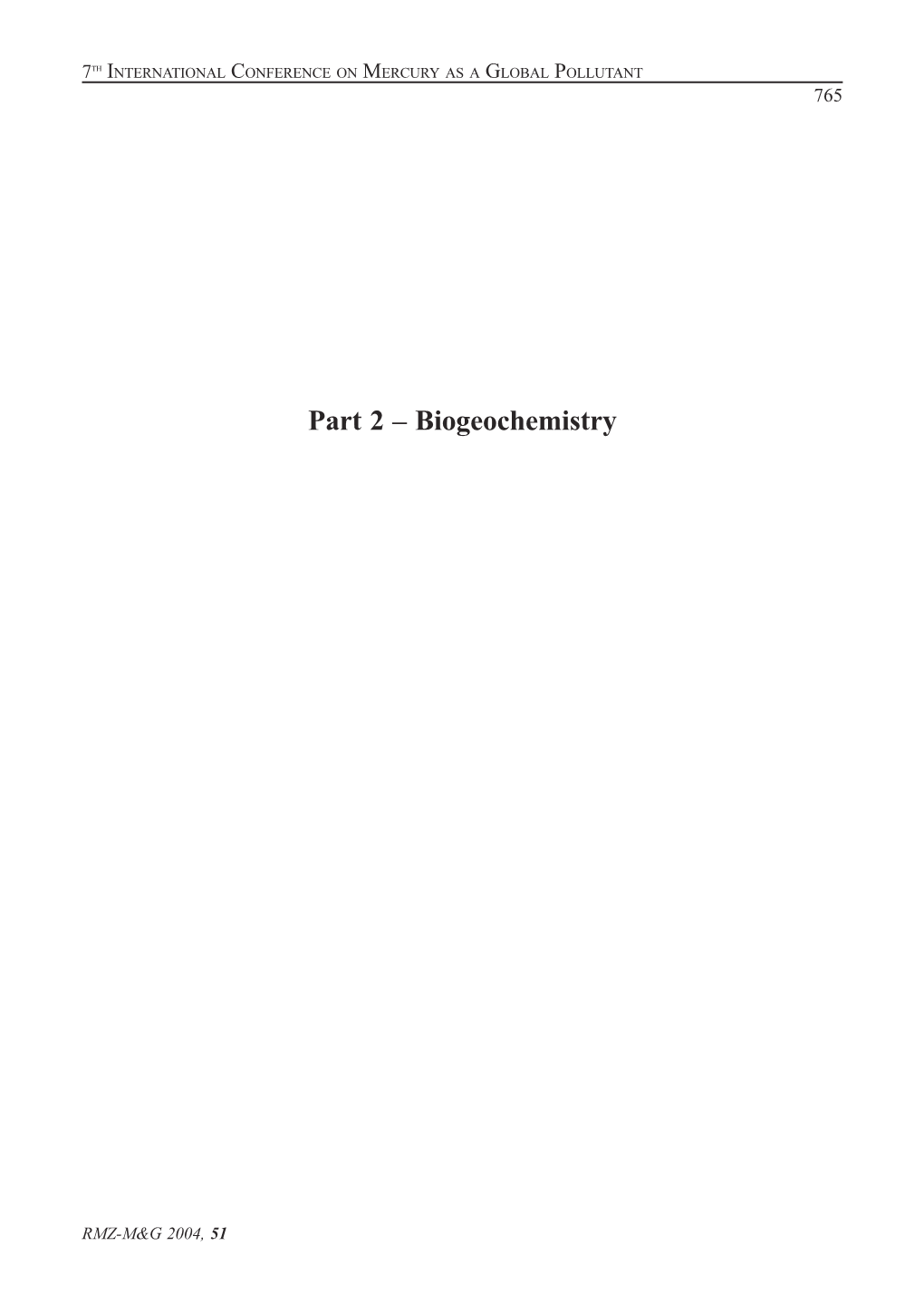 Biogeochemistry