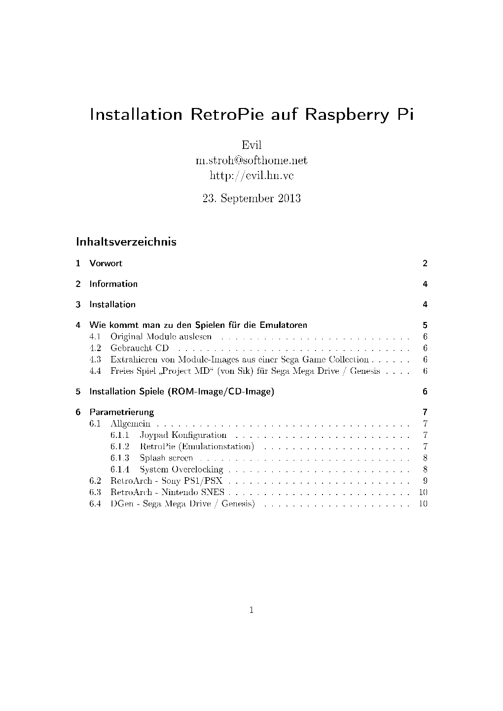Installation Retropie Auf Raspberry Pi