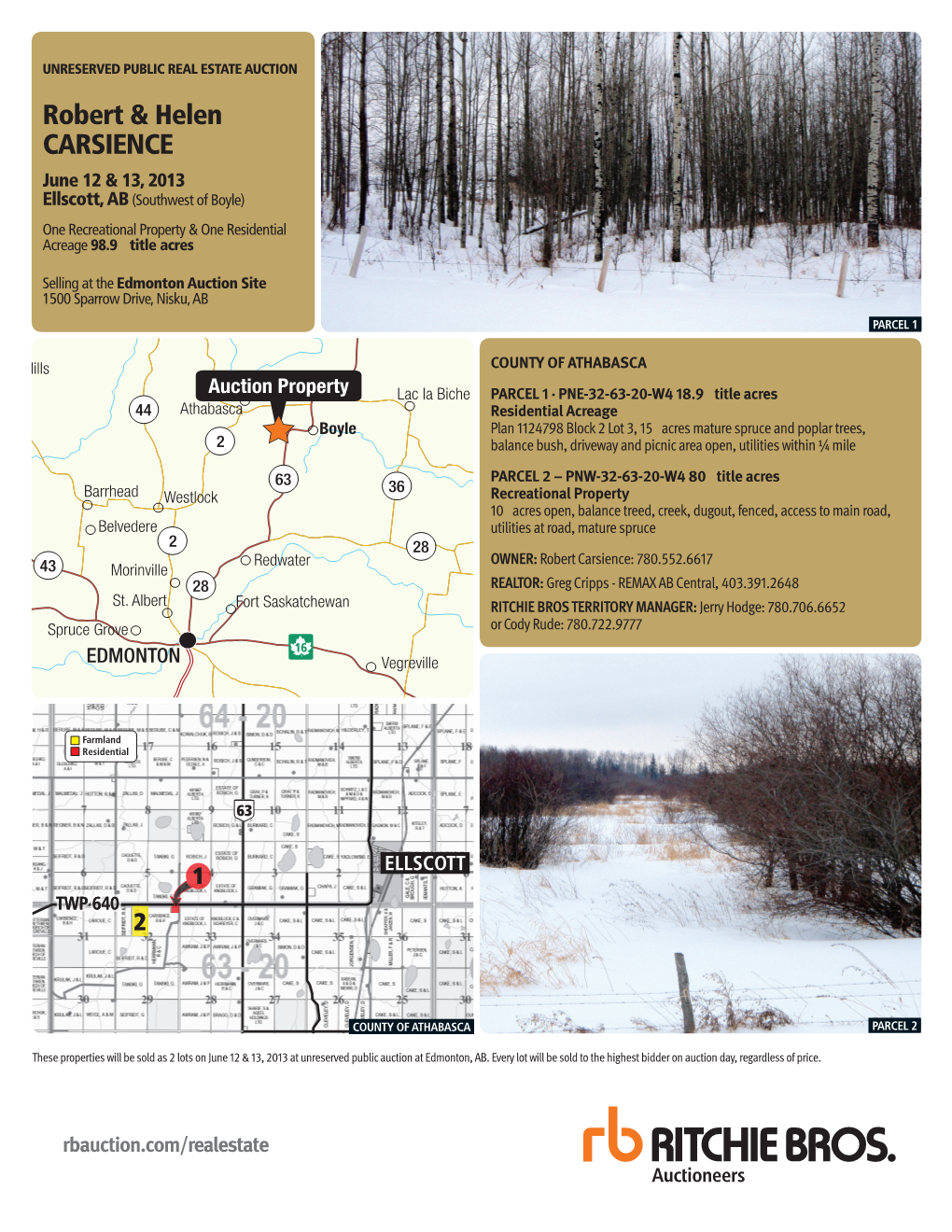 Ellscott, AB Real Estate Handout