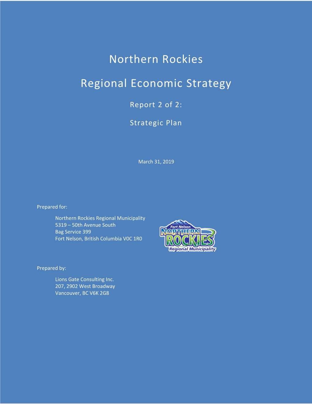 Northern Rockies Regional Economic Strategy