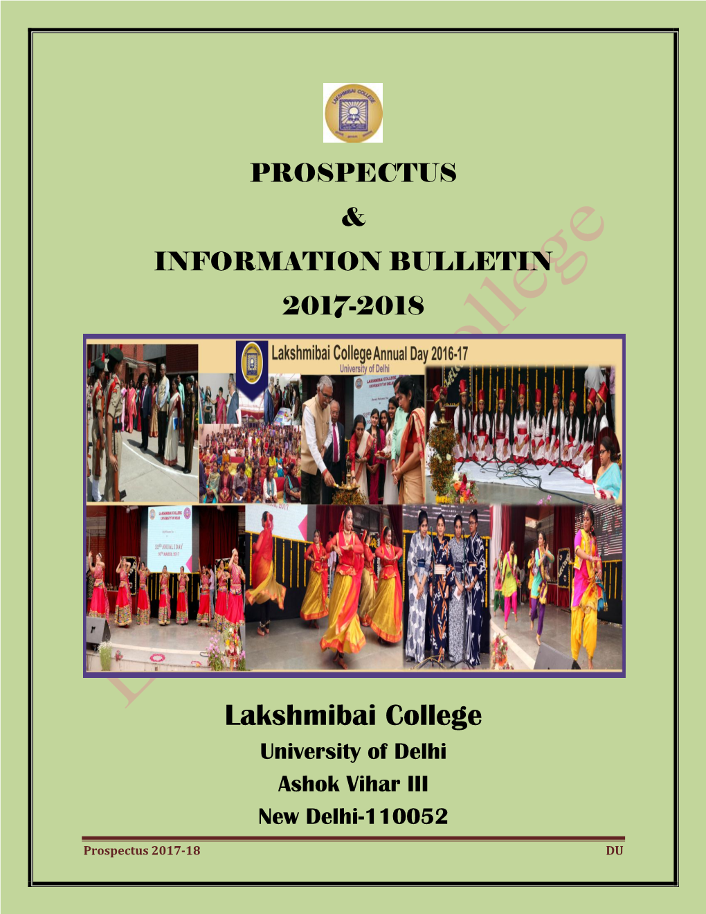 Prospectus & Information Bulletin 2017-2018