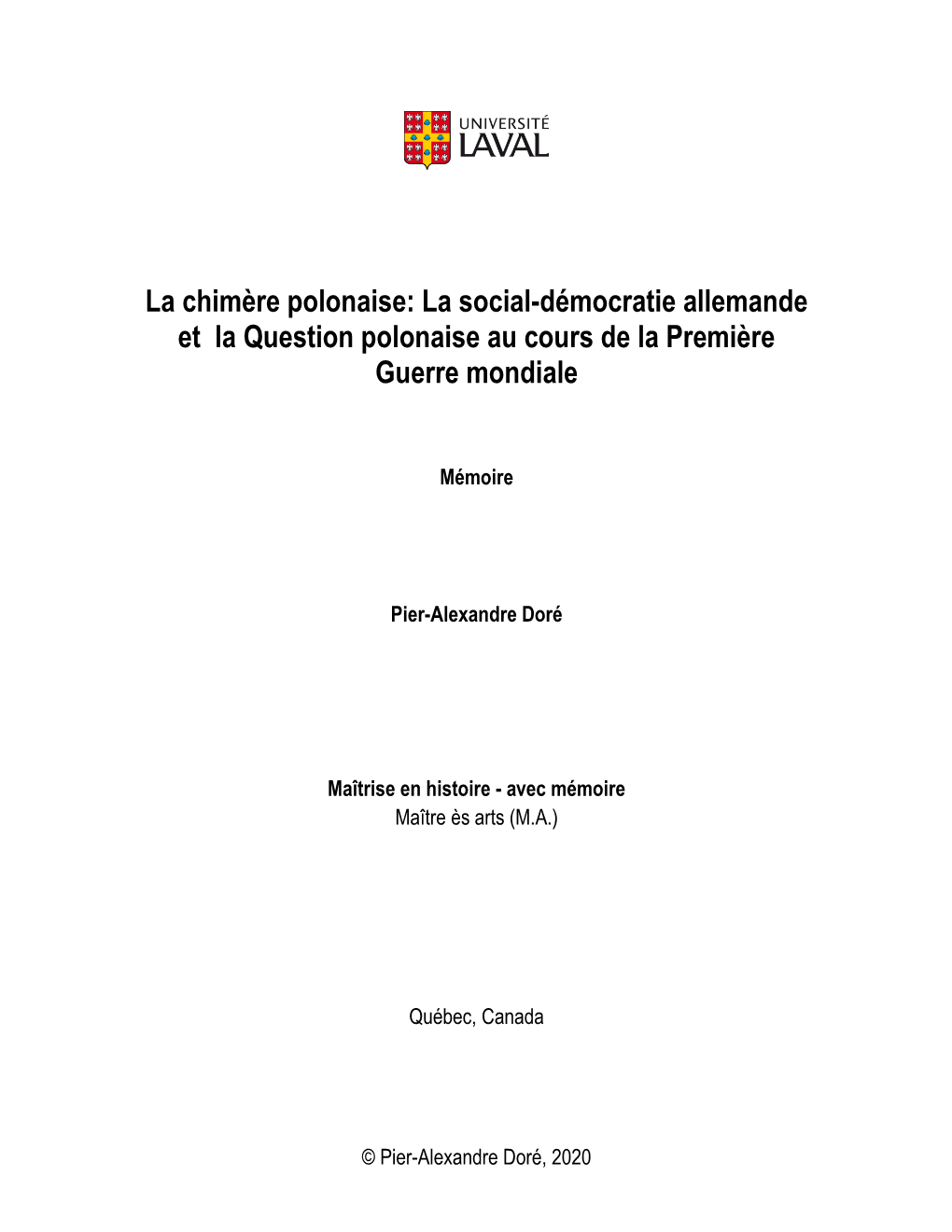 La Social-Démocratie Allemande Et La Question Polonaise Au Cours De La Première Guerre Mondiale