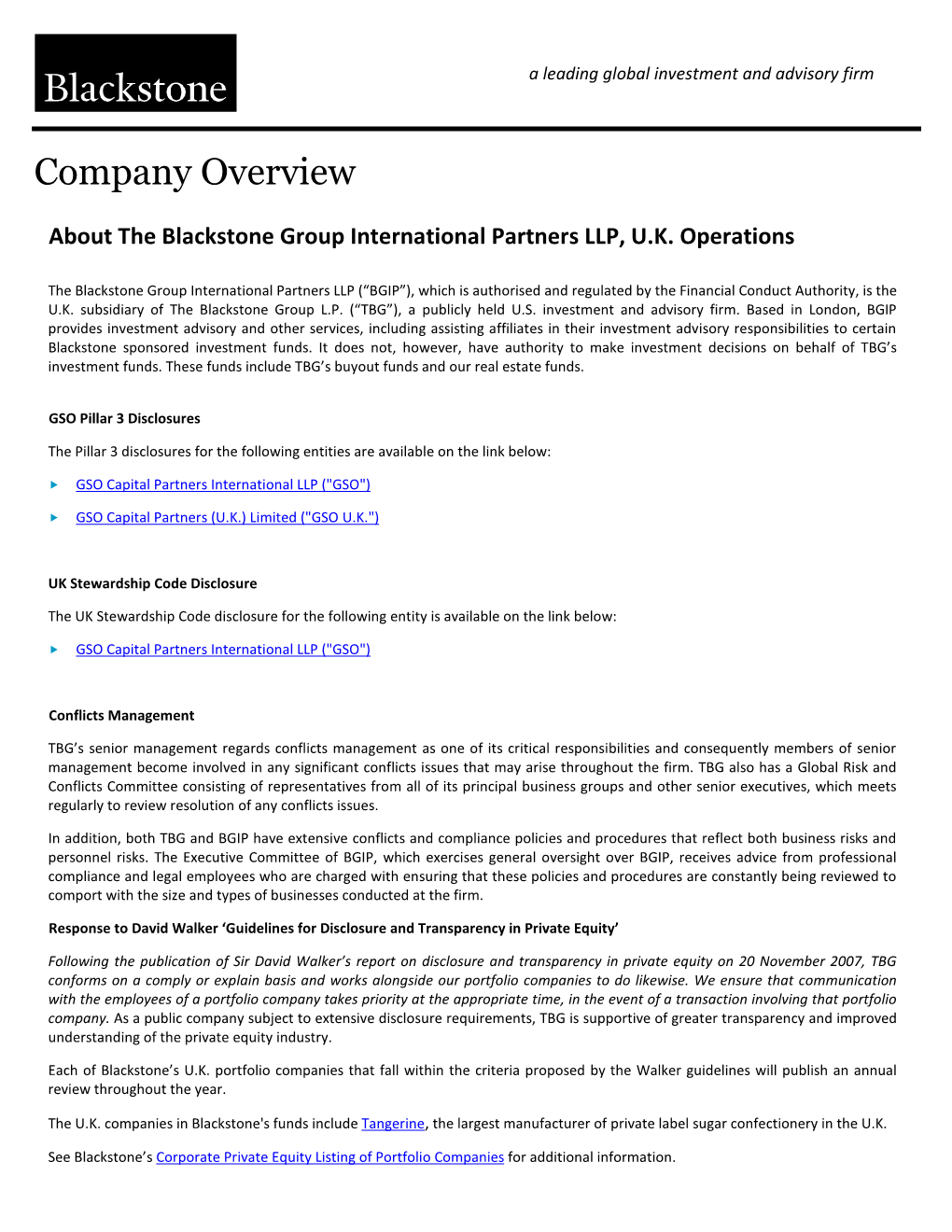 Company Overview