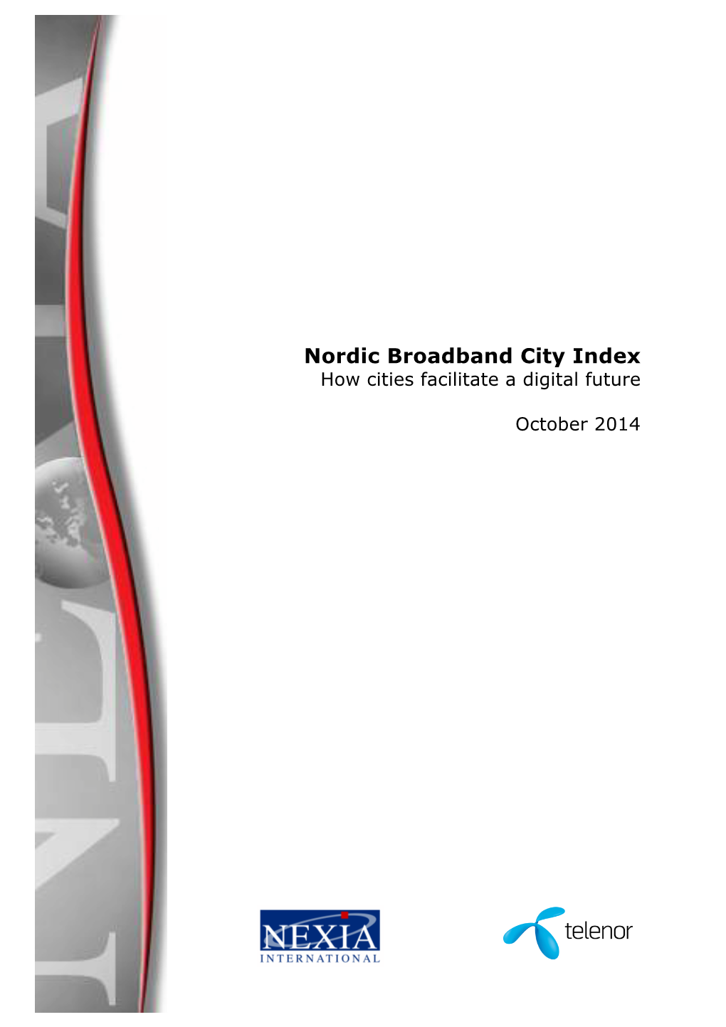 Nordic Broadband City Index 2014