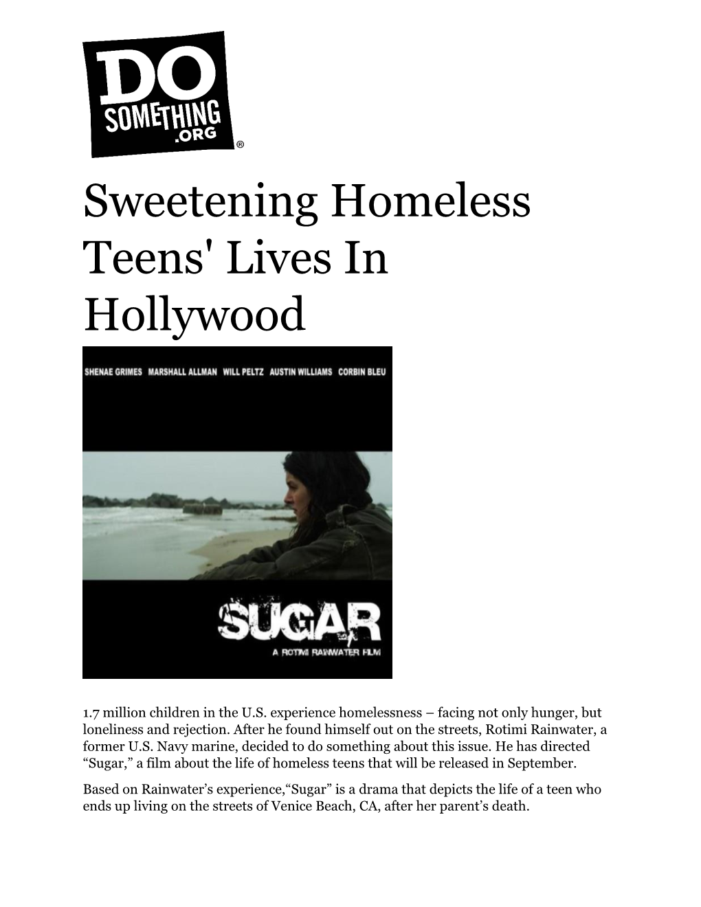 Sweetening Homeless Teens' Lives in Hollywood