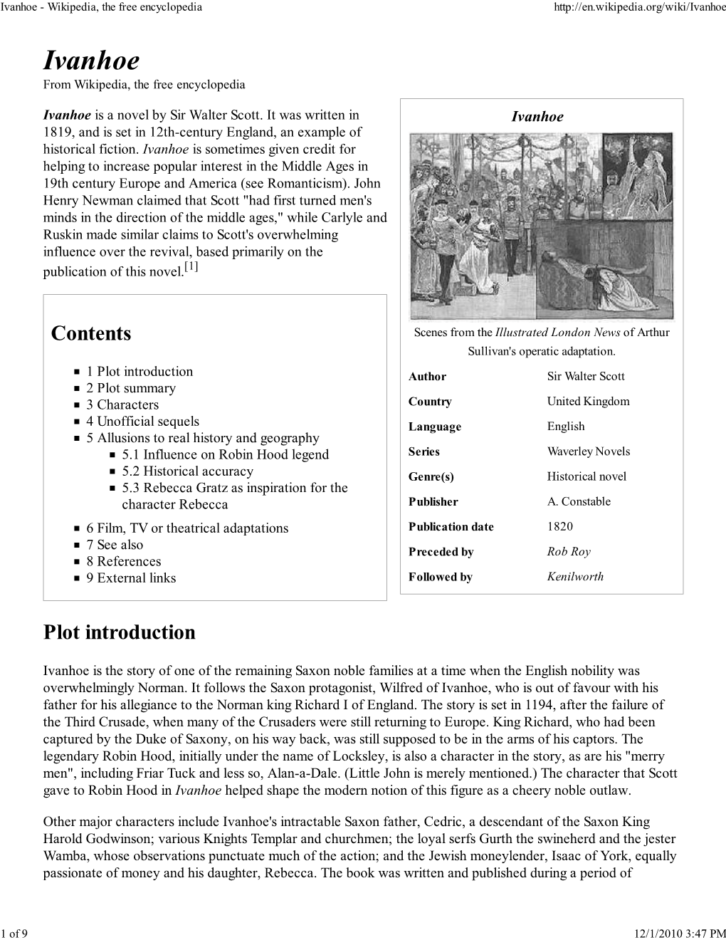 Ivanhoe Summary.Pdf