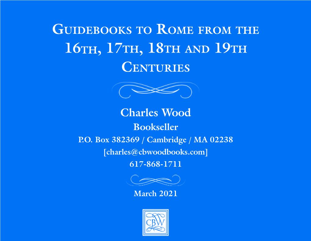 Charles Wood Bookseller P.O