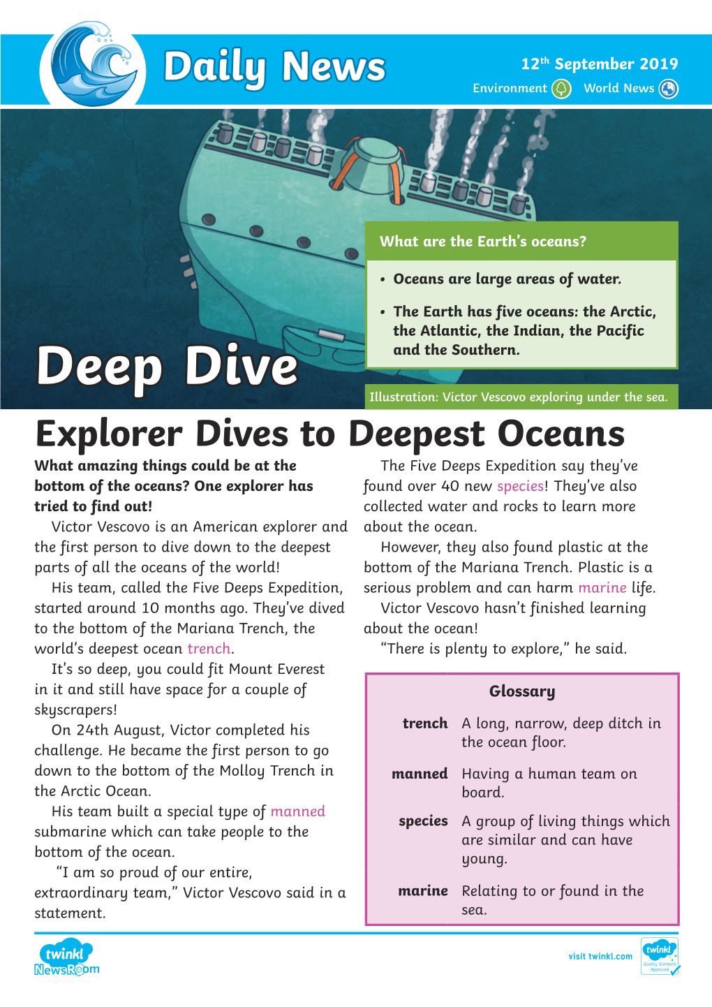 Deep Dive and the Southern