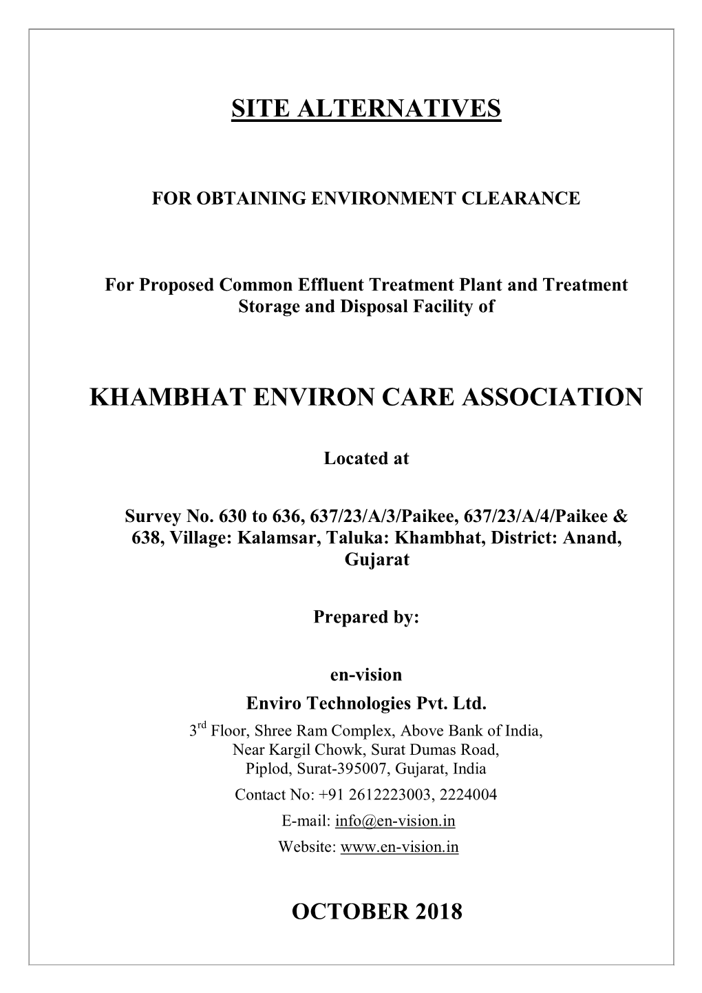 Khambhat Environ Care Association