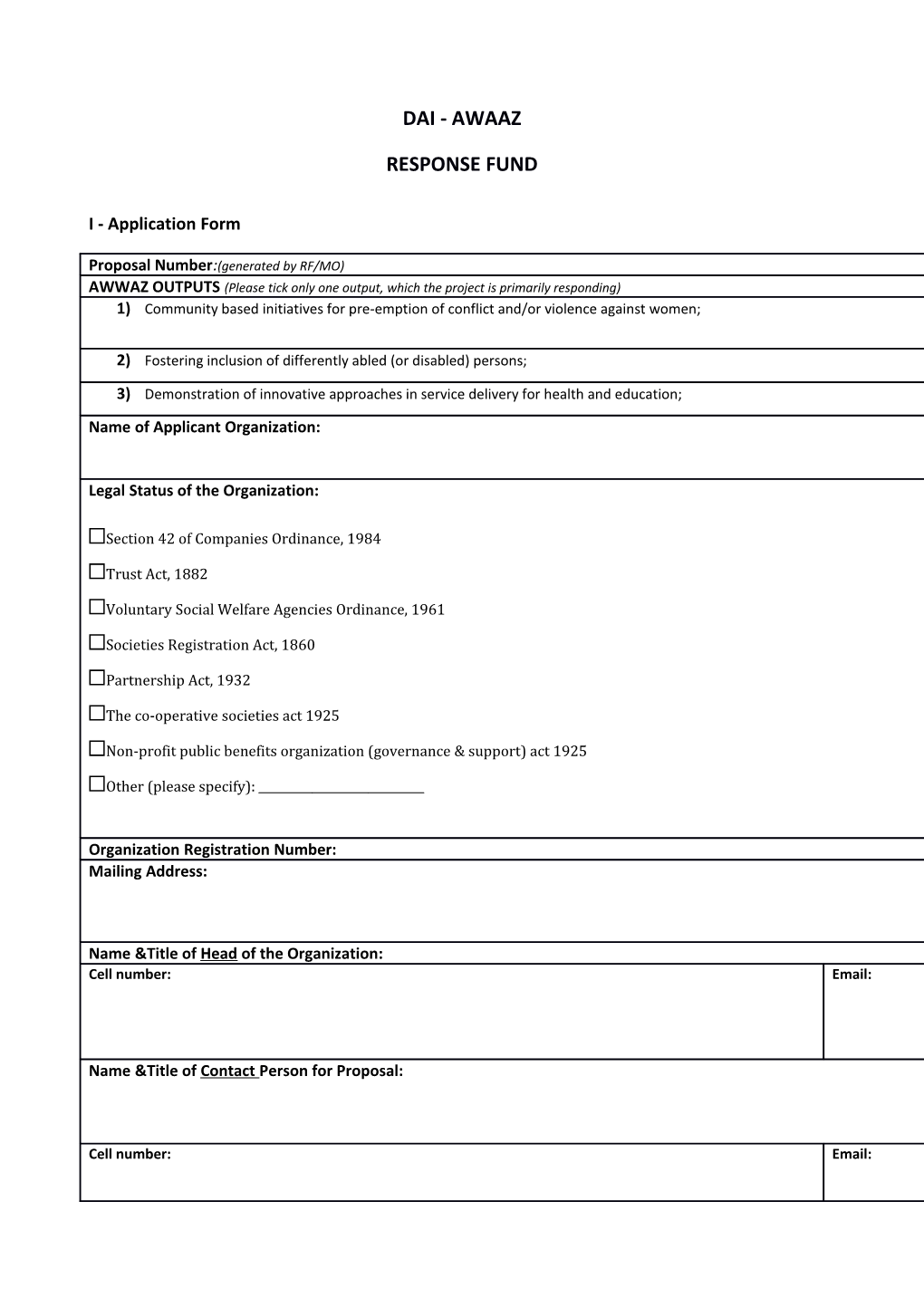 Response Fund