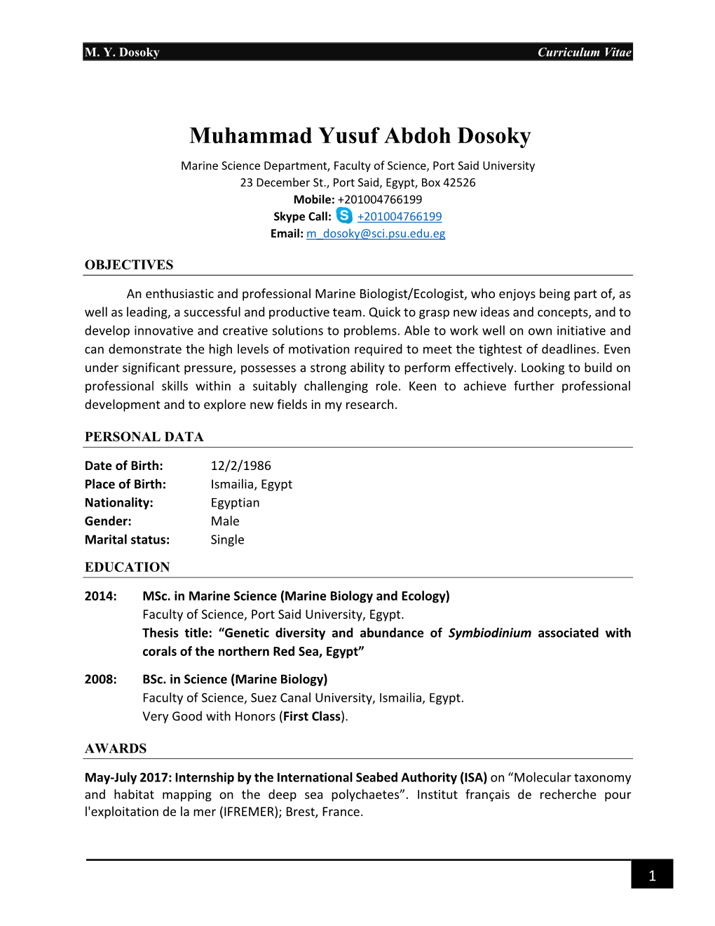 Muhammad Yusuf Abdoh Dosoky