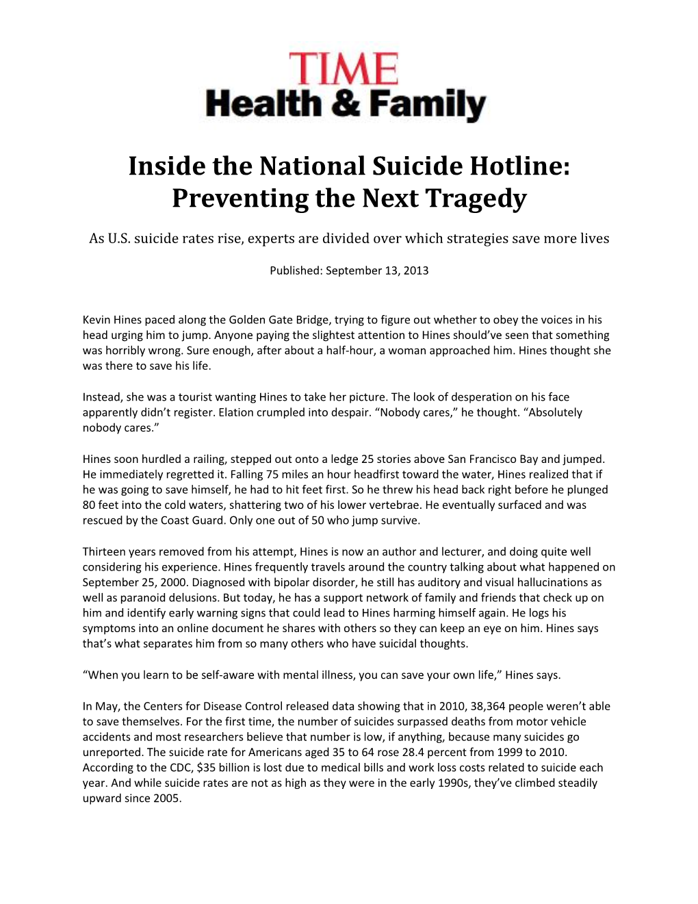 Inside the National Suicide Hotline: Preventing the Next Tragedy