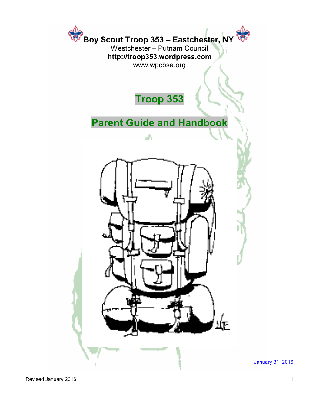 Troop 353 Parent Guide & Handbook