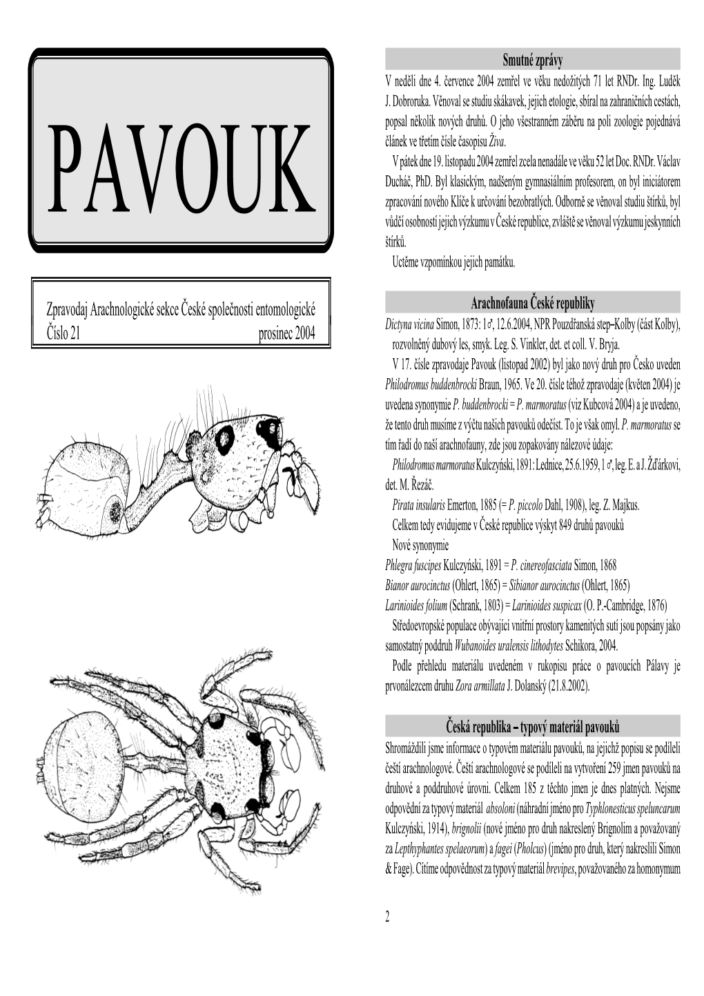 Pavouk 21 (12/2004)