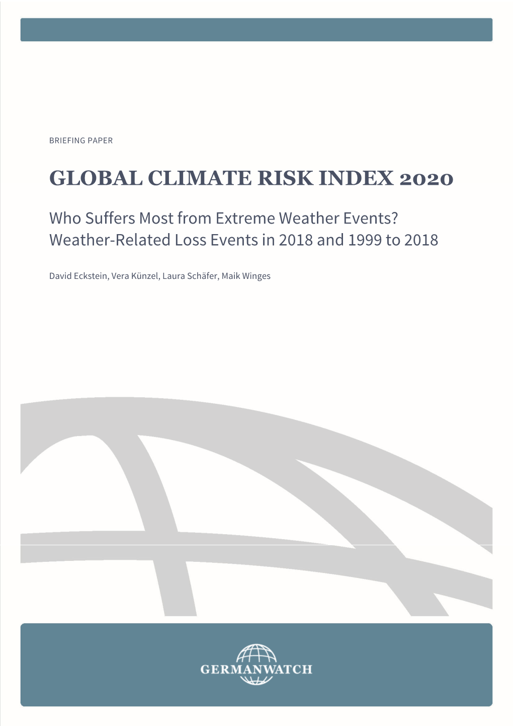 Global Climate Risk Index 2020