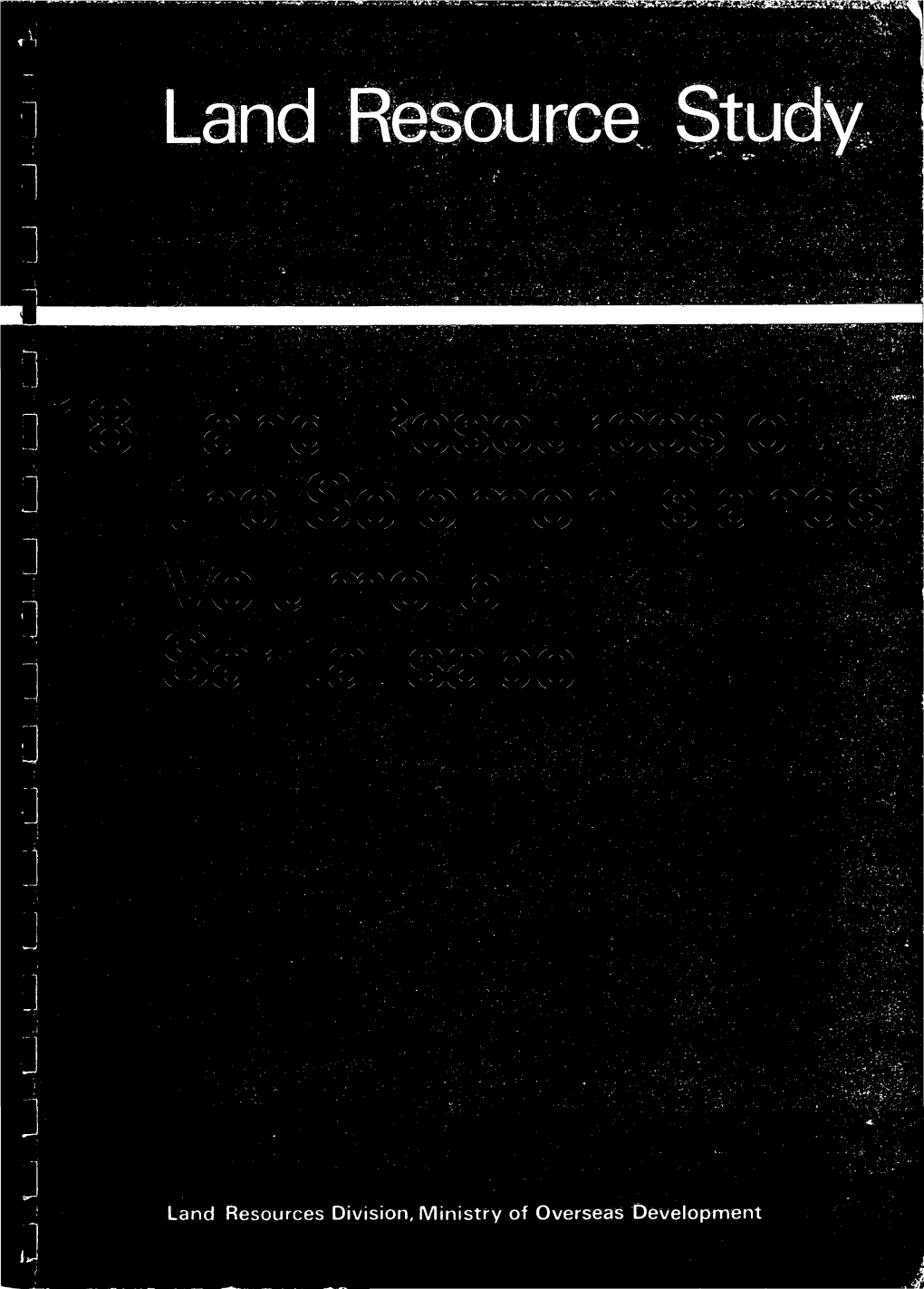 Land Riic^ Scanned from Original by ISRIC - World Soil Information, As ICSU World Data Centre for Soils