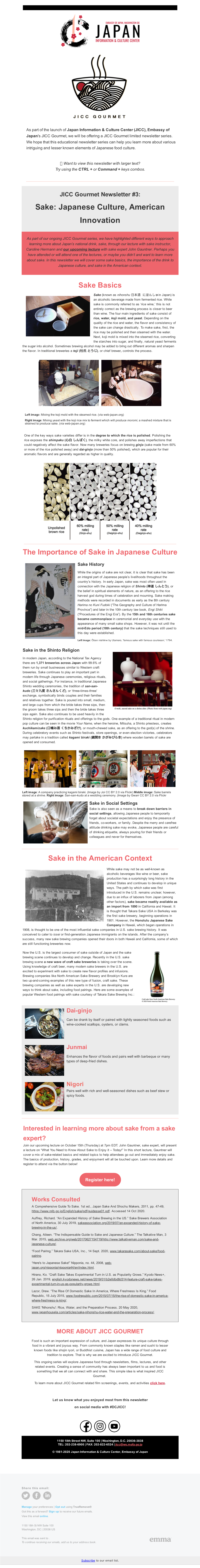 Sake: Japanese Culture, American Innovation