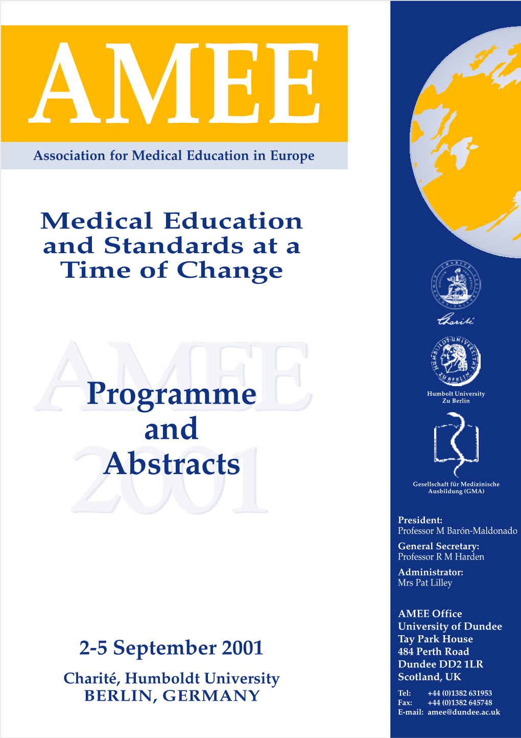 AMEE 2001 Programme and Abstracts