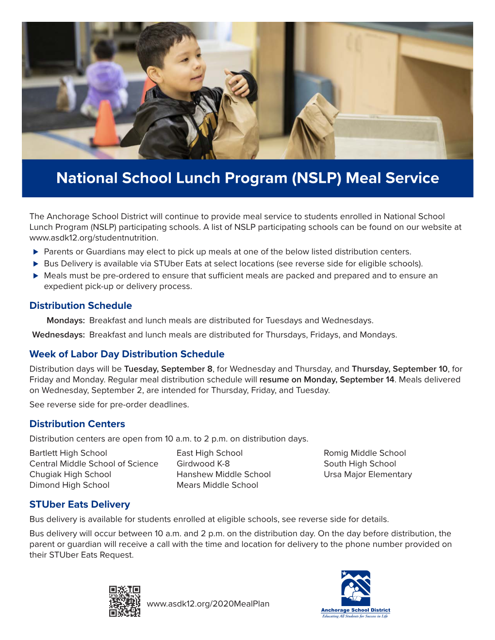 National School Lunch Program (NSLP) Meal Service