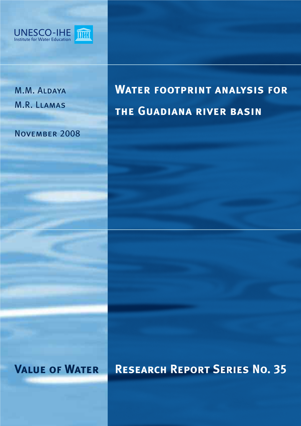 Water Footprint Analysis for the Guadiana River Basin