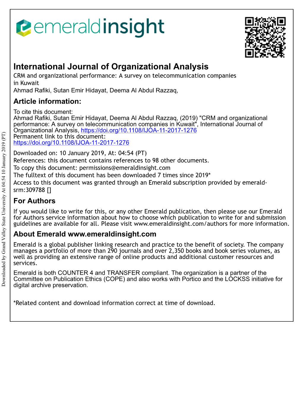 CRM-And-Organizational-Performance-A-Survey-On-Telecommunication-Companies.Pdf