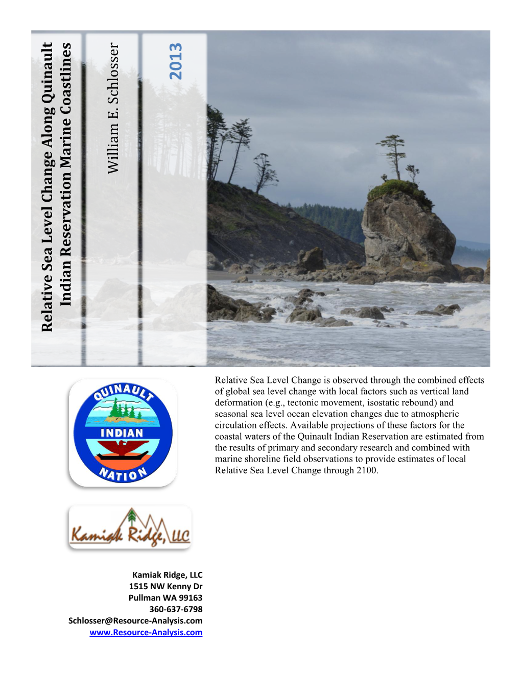 Relative Sea Level Change Along Quinault Indian Reservation Marine Coastlines