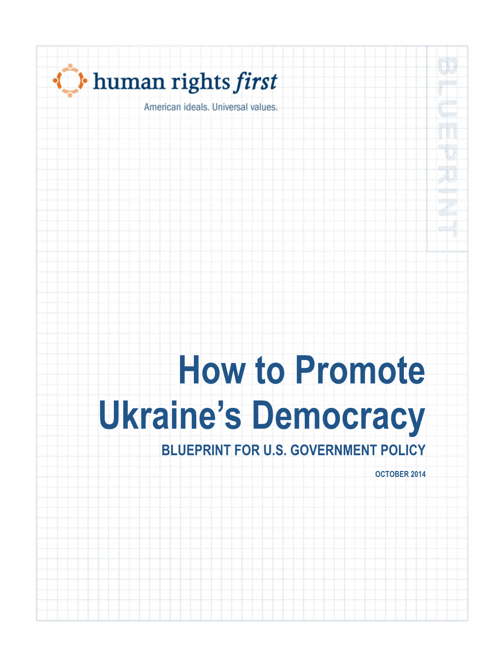 How to Promote Ukraine's Democracy