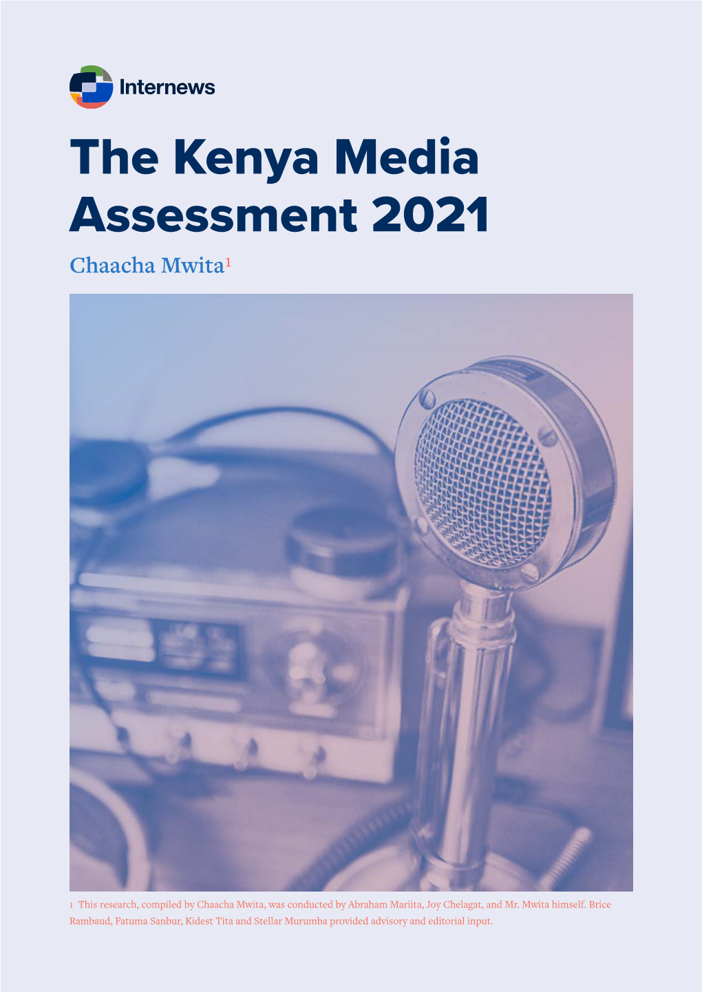 The Kenya Media Assessment 2021 Chaacha Mwita¹