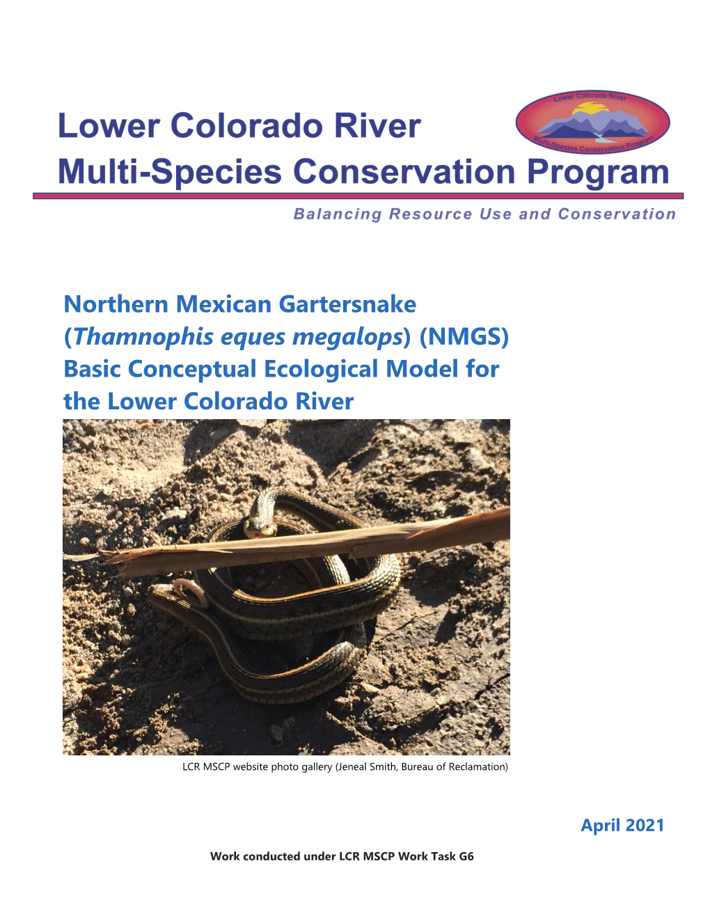 (NMGS) Basic Conceptual Ecological Model for the Lower Colorado River