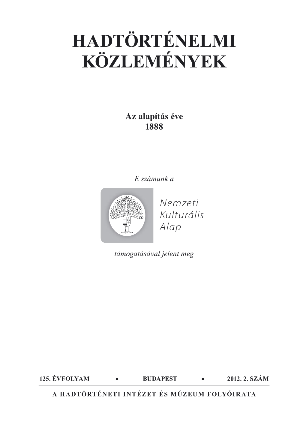 Hadtörténelmi Közlemények 2012 2.Pdf