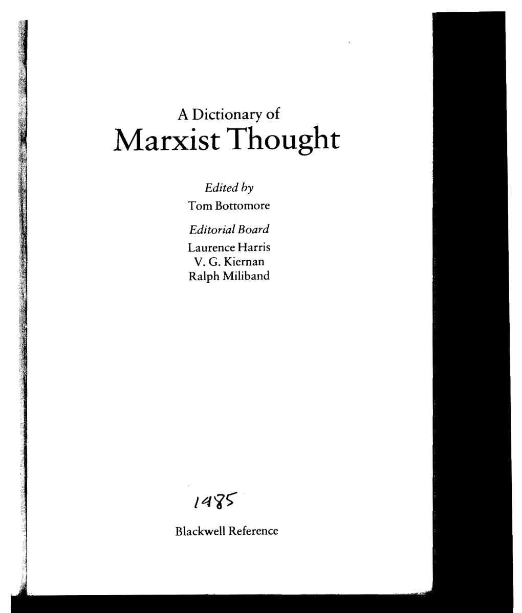 Marxist Thought