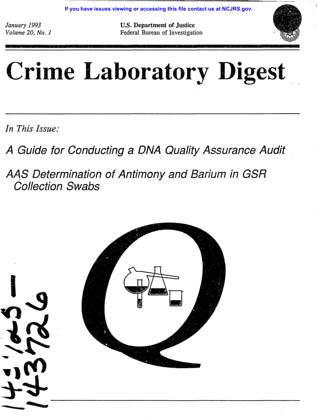 Crime Laboratory Digest