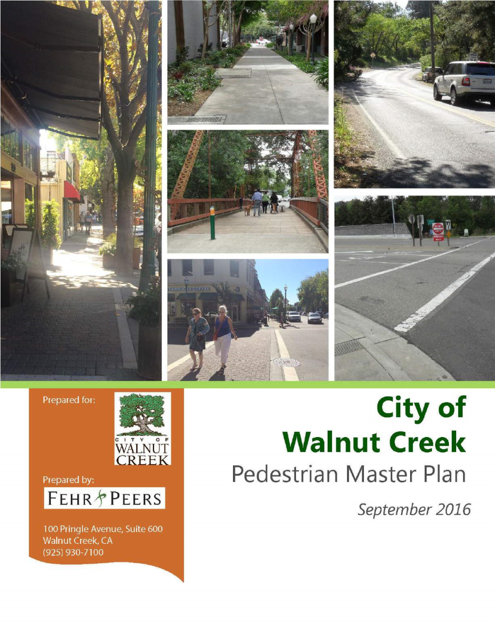 Walnut Creek Pedestrian Master Plan September 2016