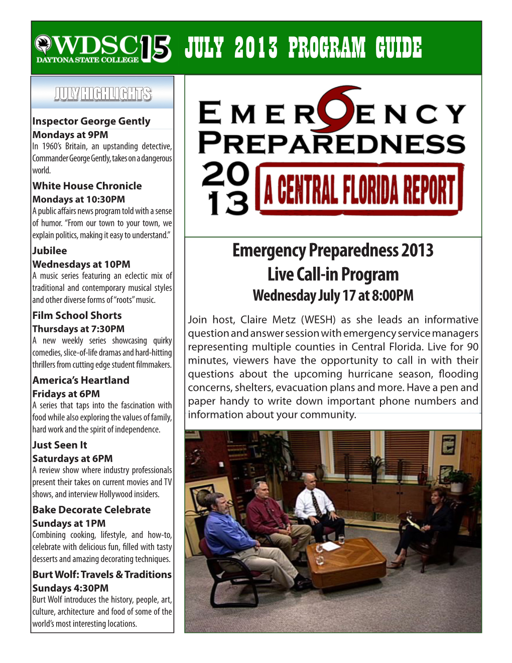 July 2013 Program Guide
