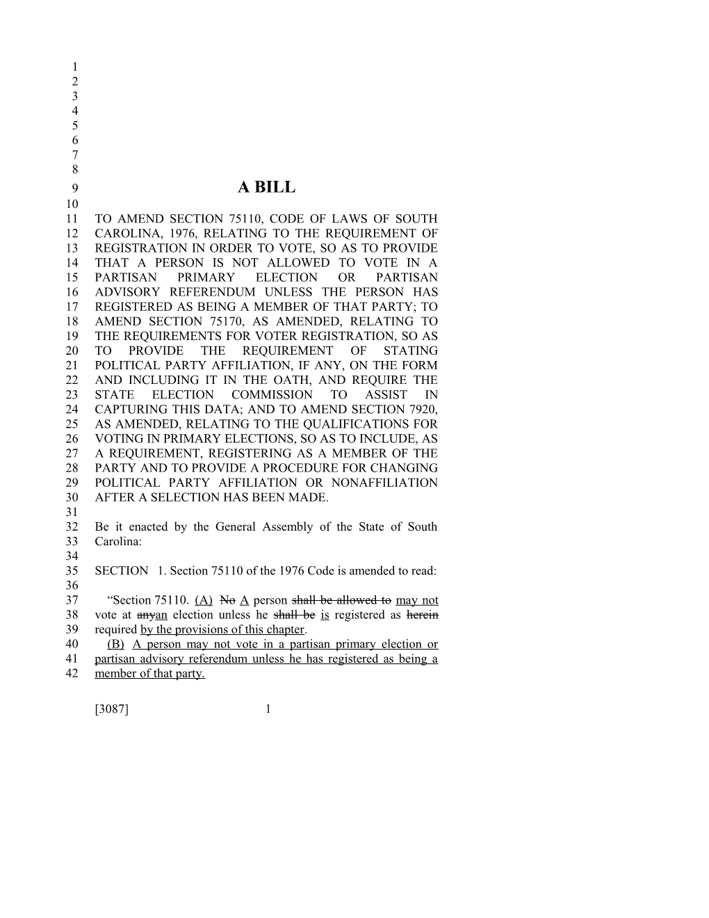 2015-2016 Bill 3087 Text of Previous Version (Dec. 11, 2014) - South Carolina Legislature Online