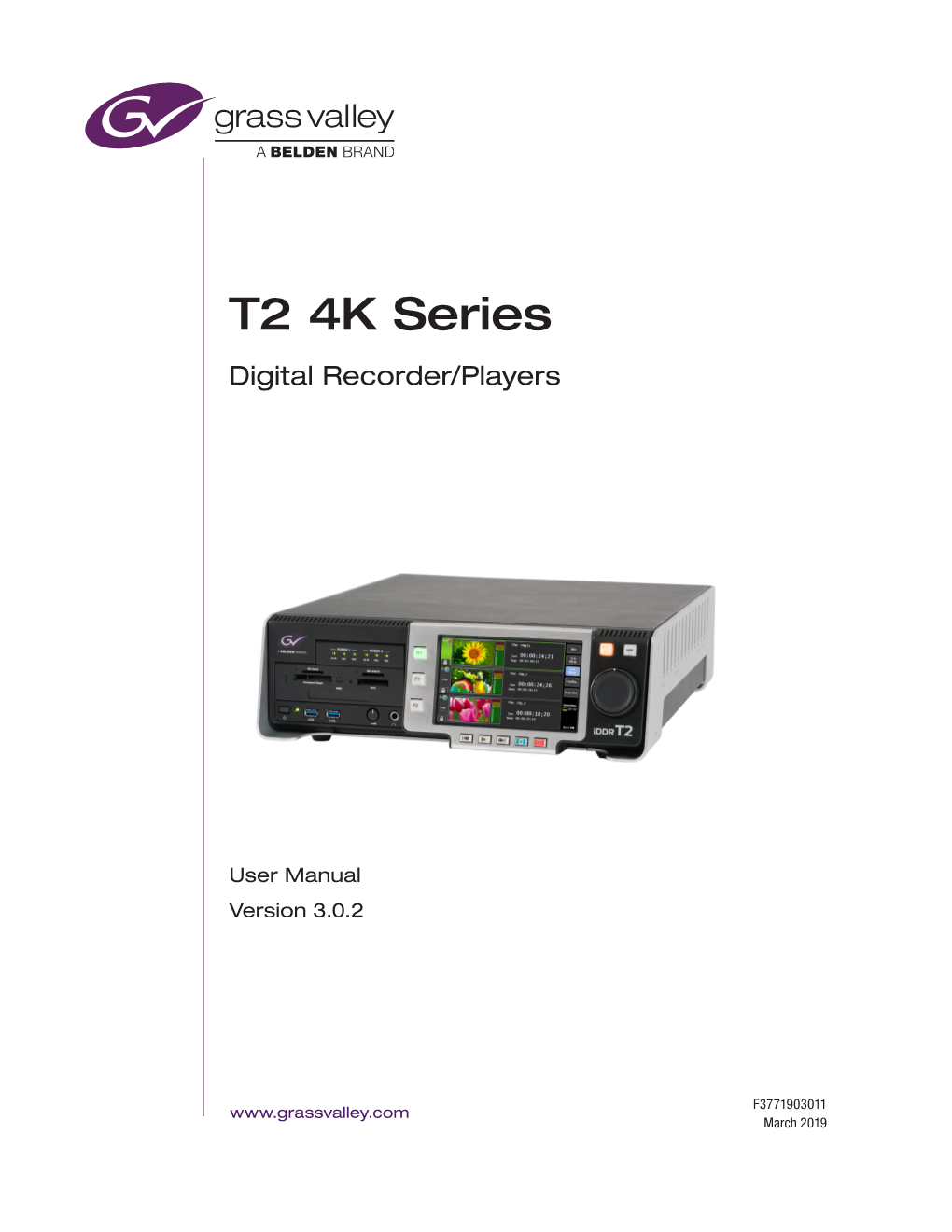 T2 4K Series Digital Recorder/Players