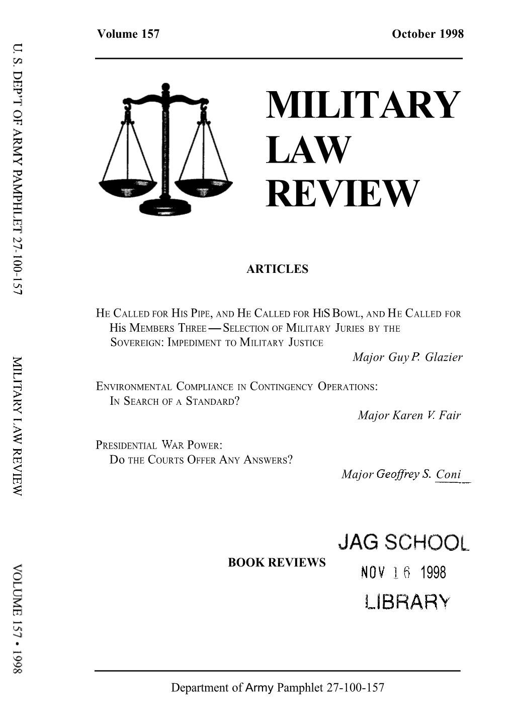 Military Law Review