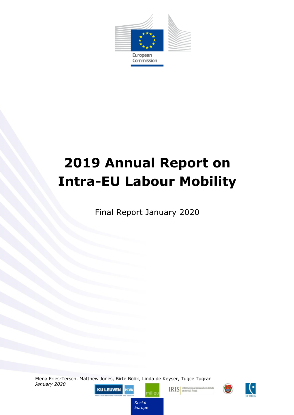 2019 Annual Report on Intra-EU Labour Mobility