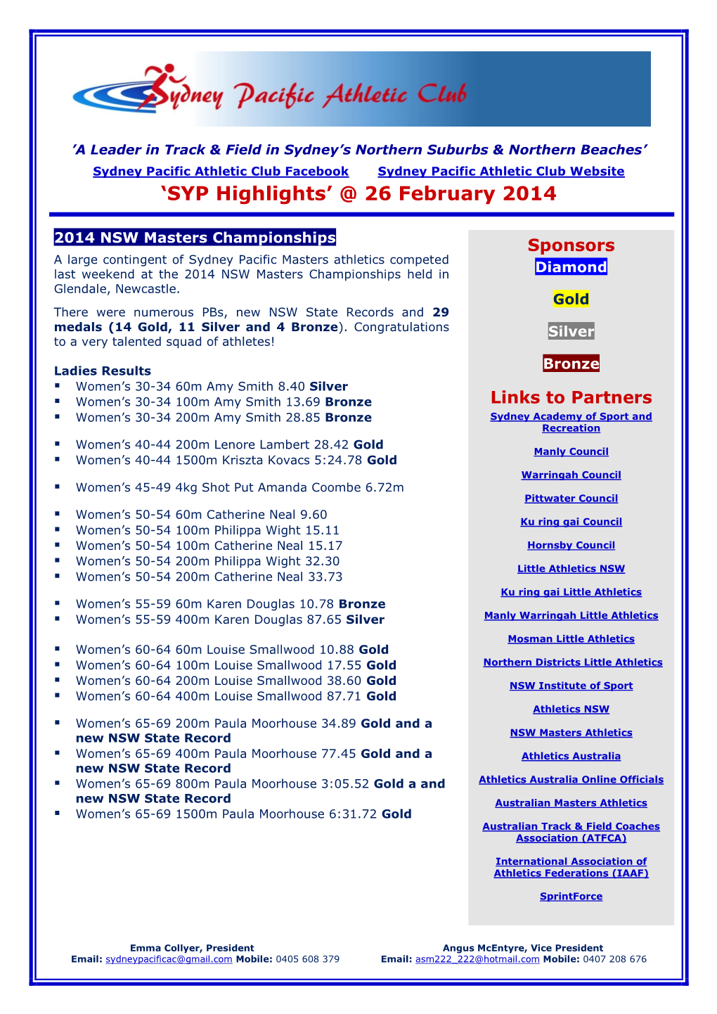 'SYP Highlights' @ 26 February 2014