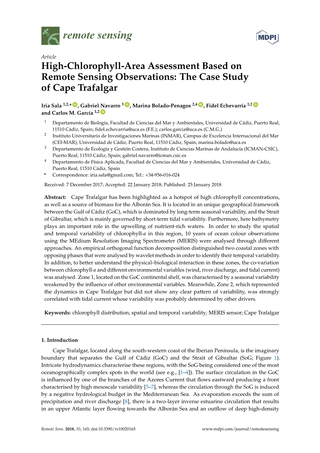 The Case Study of Cape Trafalgar