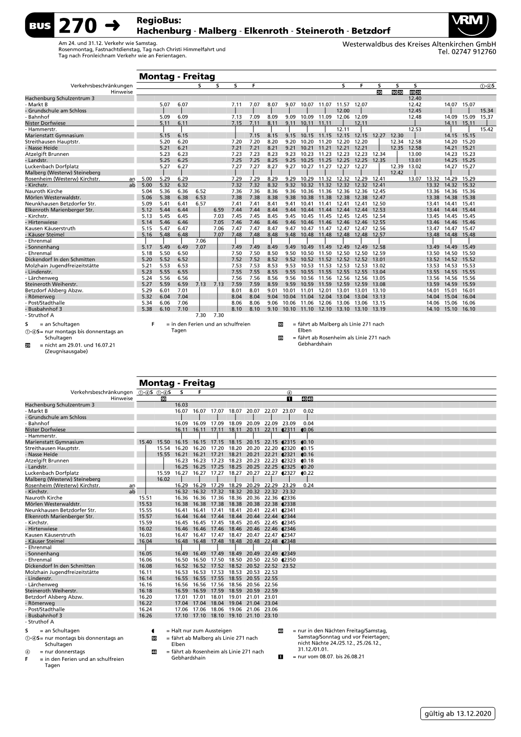 Hachenburg - Malberg - Elkenroth - Steineroth - Betzdorf V Am 24