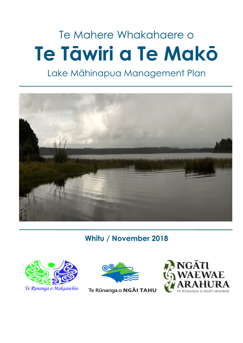 Te Mahere Whakahaere O Te Tāwiri a Te Makō | 1 October 2018