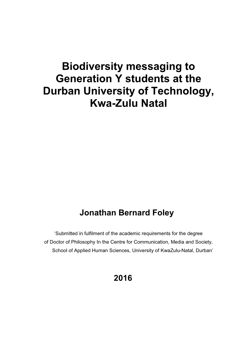 Foley Jonathan B 2016.Pdf (3.856Mb)