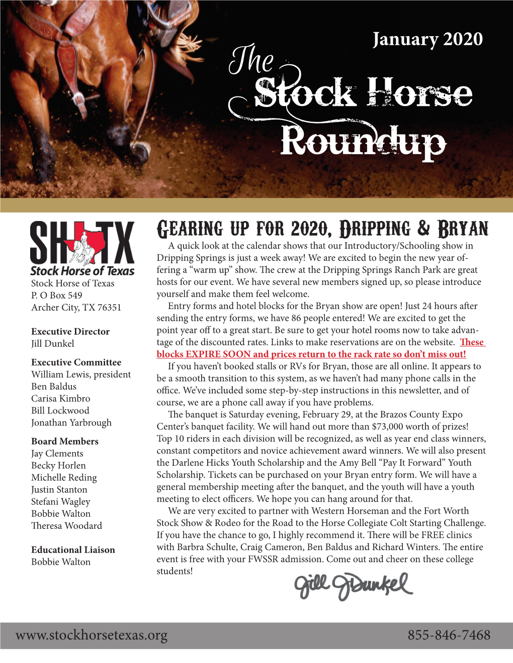 January 2020 Stock Horse Roundup