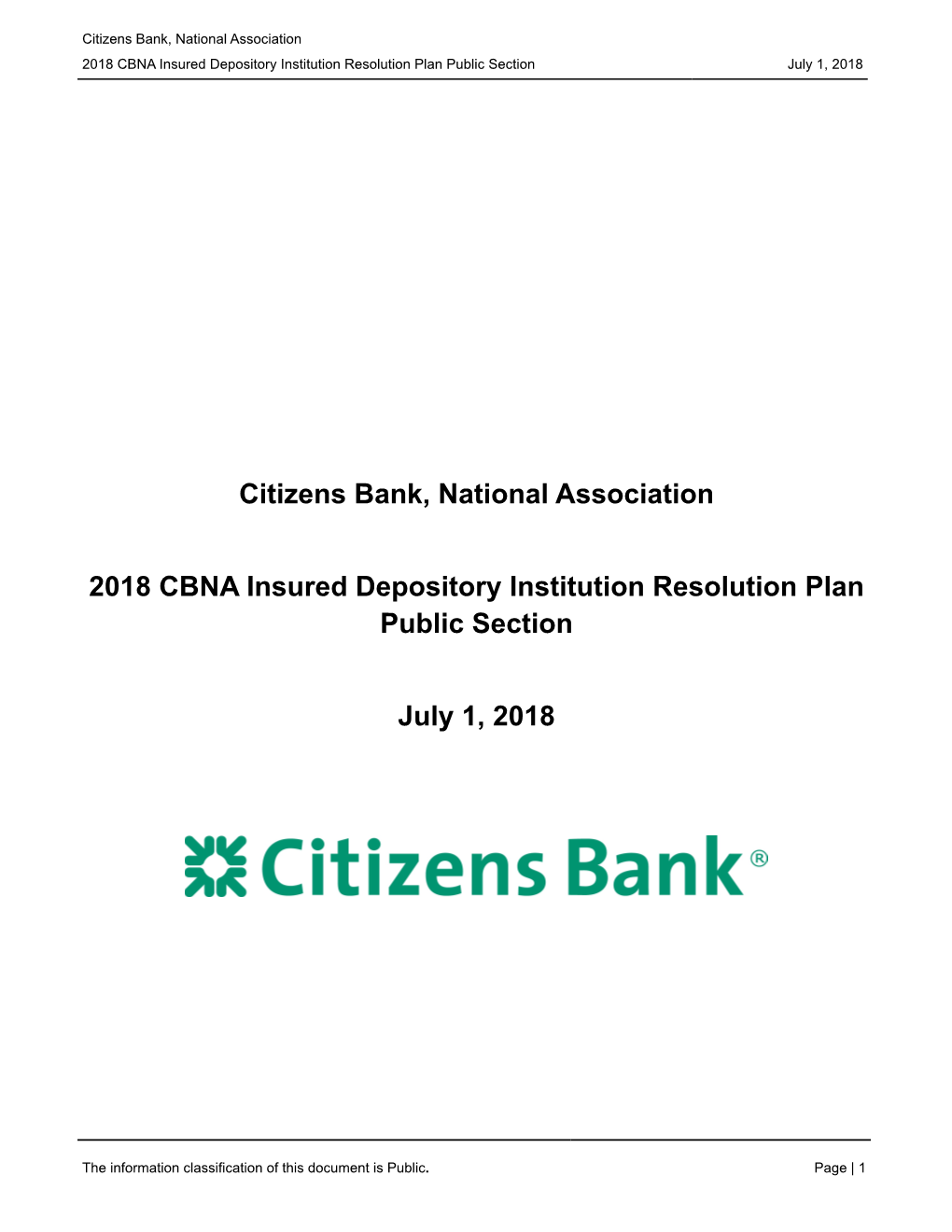 2018 Public Section CBNA IDI Plan