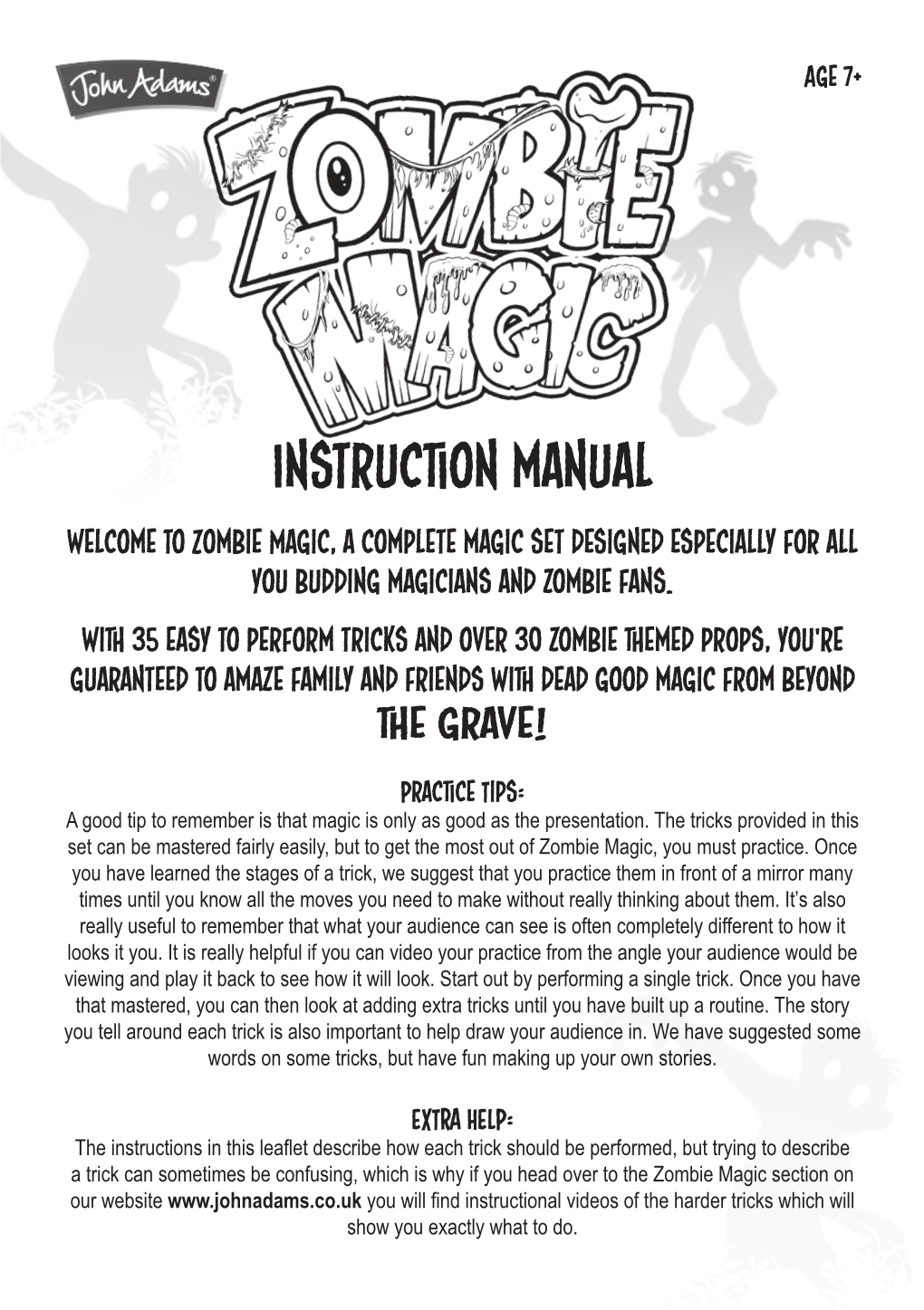 Zombie Magic Instructions