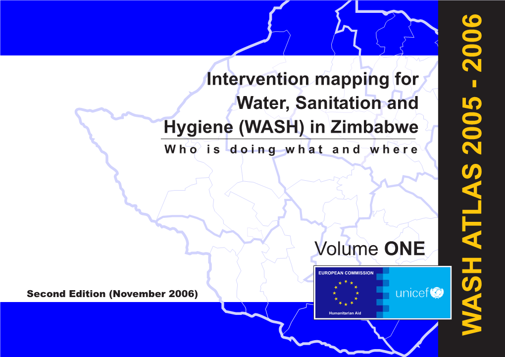 Intervention Mapping for Water, Sanitation and Hygiene (WASH) in Zimbabwe Who Is Doing What and Where