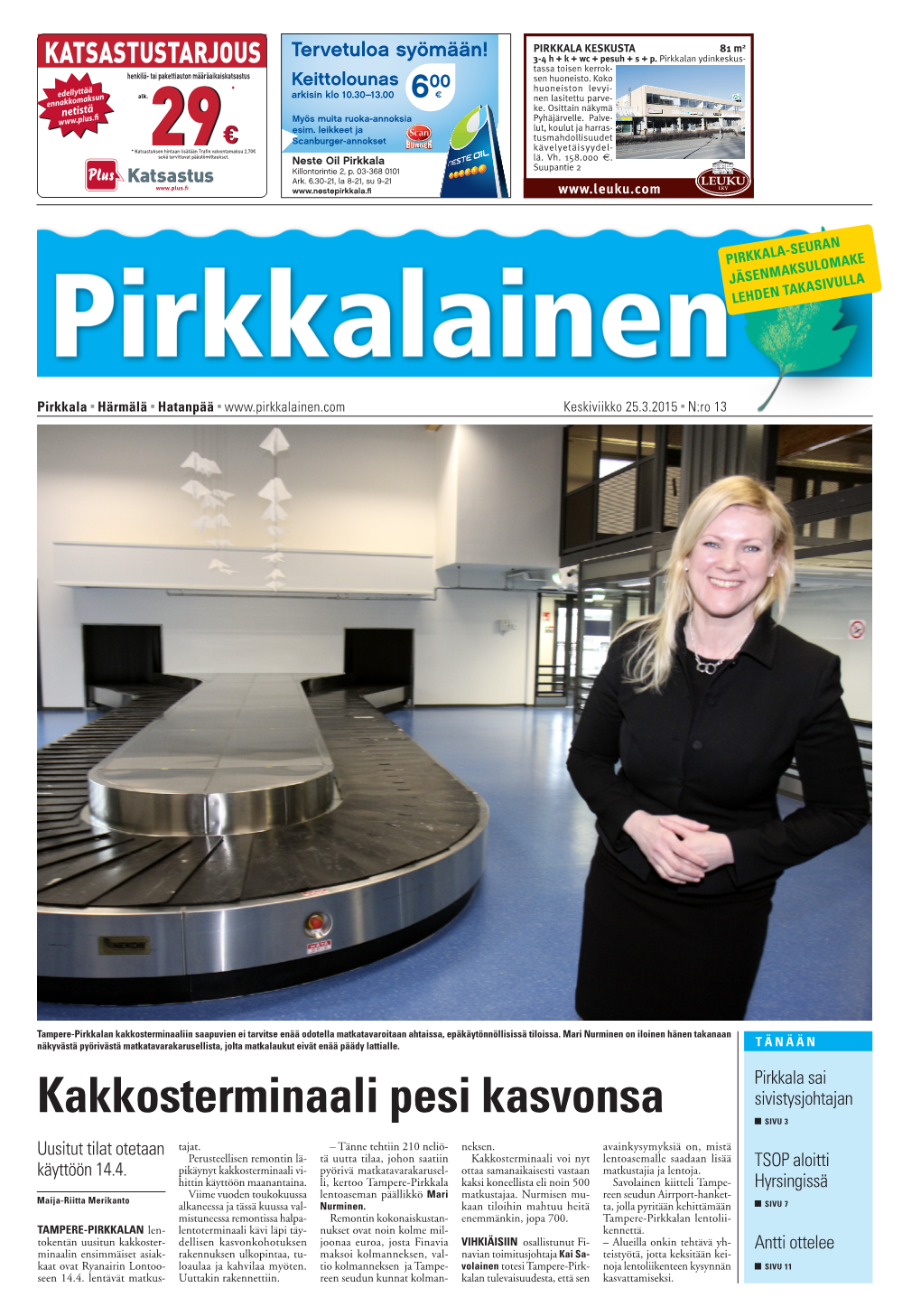 Nro 13 Pirkkalainen 25.3.15