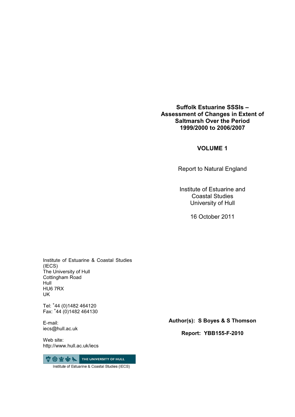 Final Suffolk Saltmarsh Report 040810